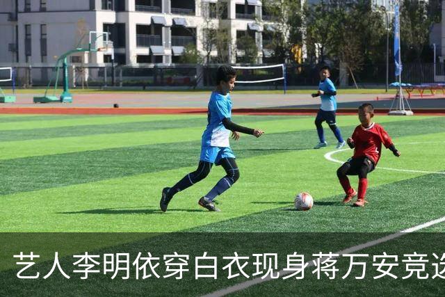 艺人李明依穿白衣现身蒋万安竞选总部成立大会